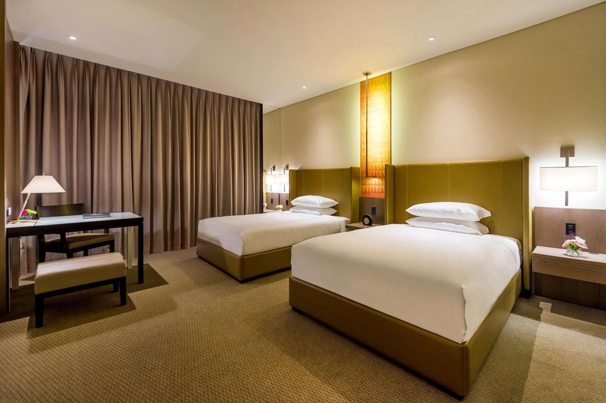 Double Room with Two Double Beds and Roll-In Shower - Disability Access
