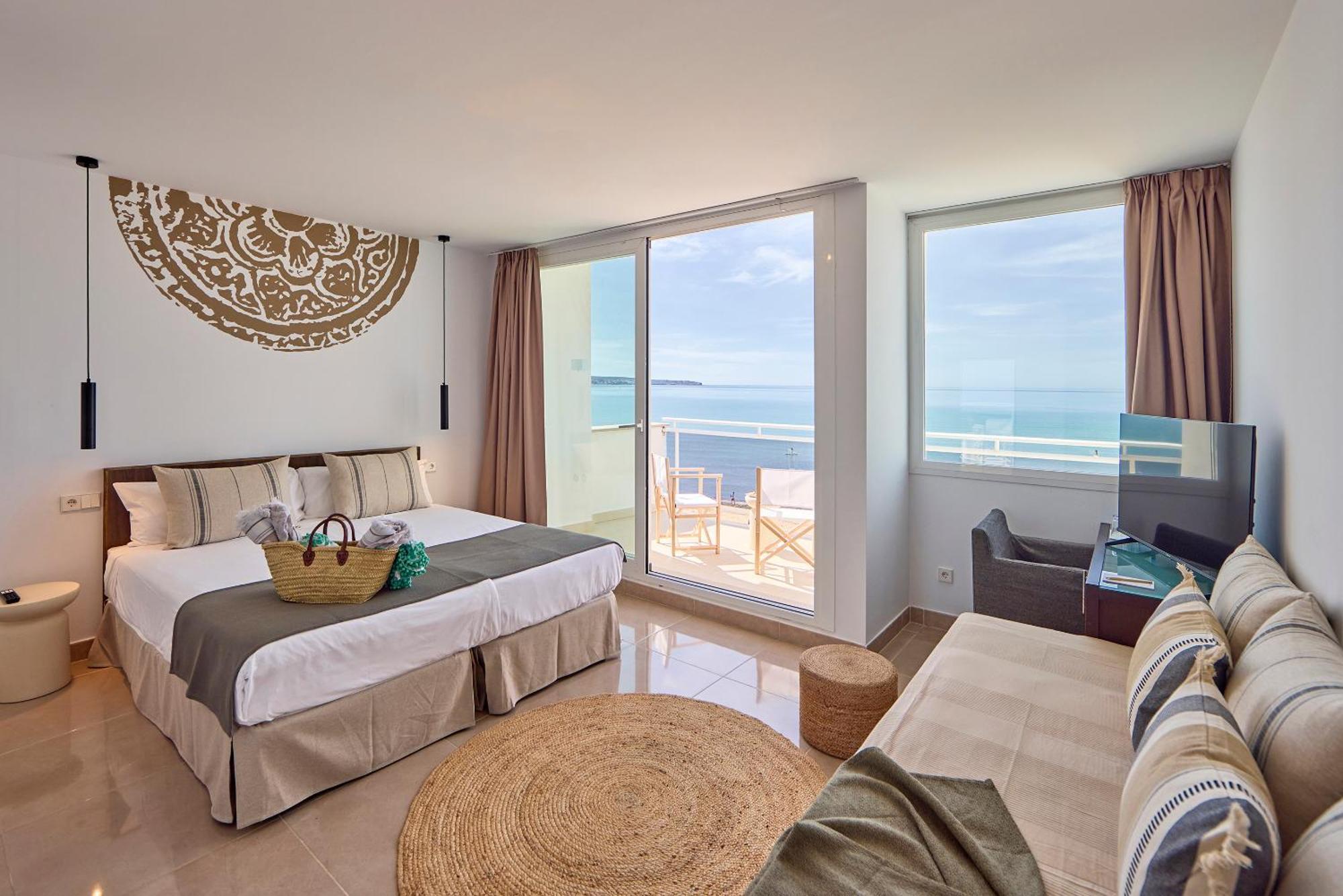 Dreibettzimmer Mandala mit Meerblick und Terrasse