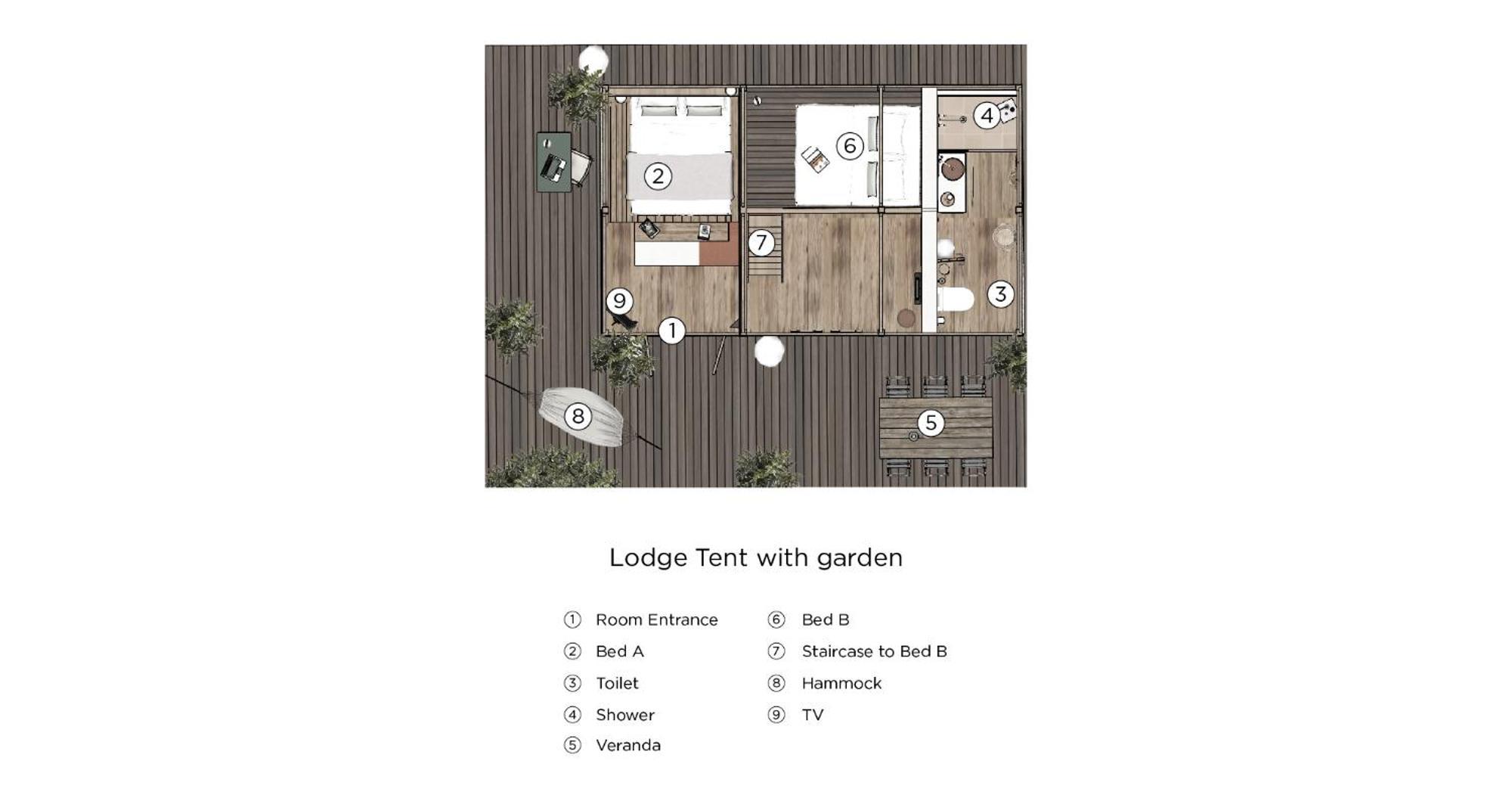 Lodge Tent with Garden