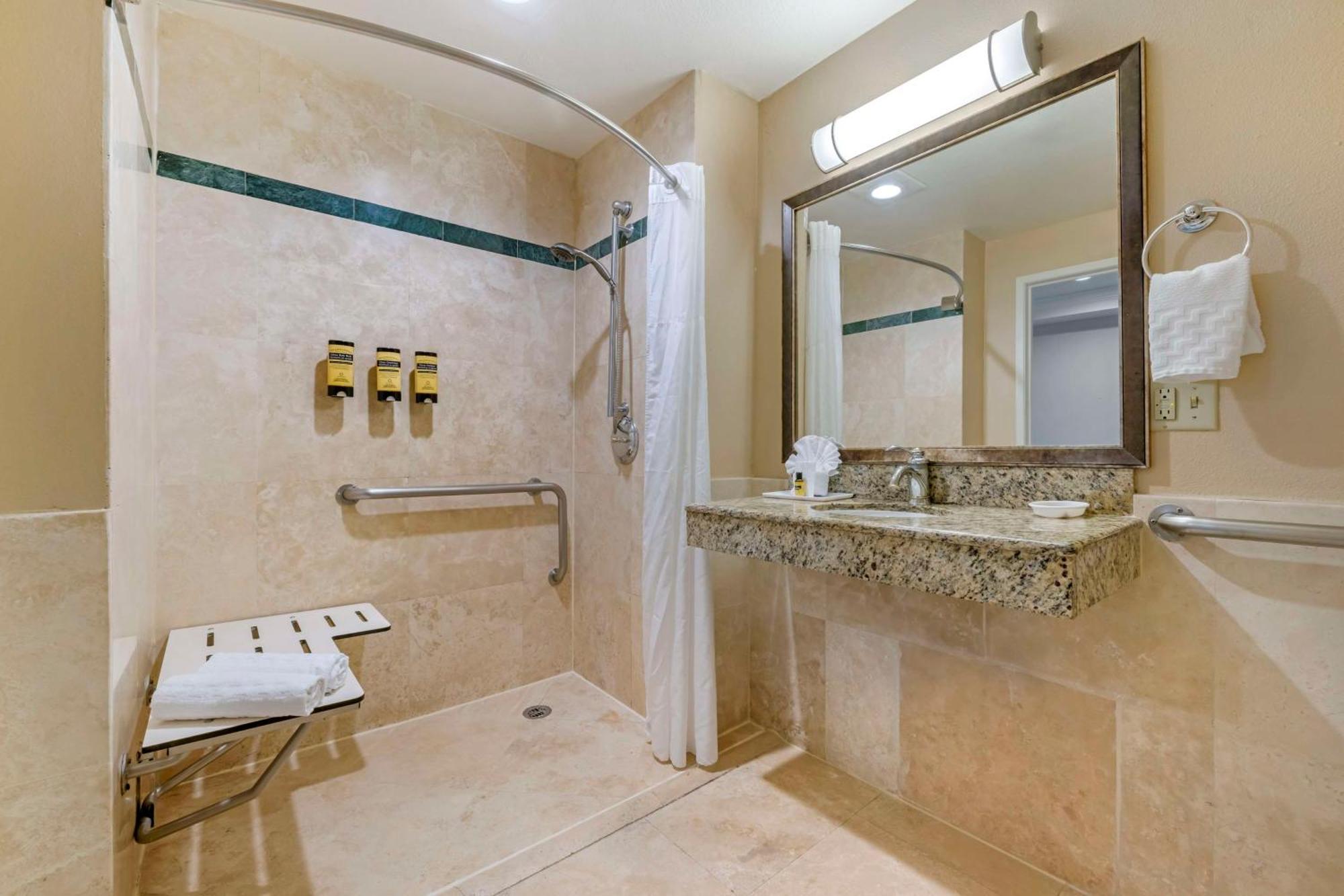 Large King Room Roll Shower View Disability Access or Non-Smoking