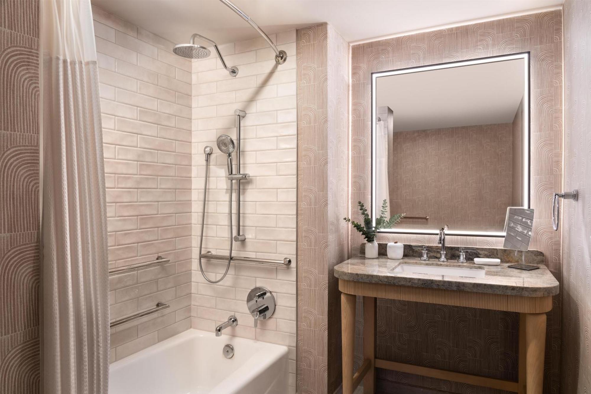 Two Double Beds Accessible Tub Disability Access