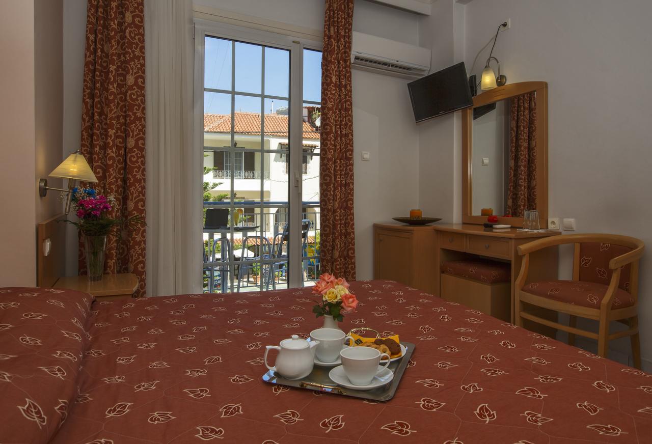 Doppel-/Zweibettzimmer mit Stadtblick