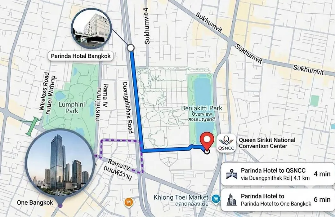 Parinda Hotel - Near Benjakitti Park & Queen Sirikit National Convention Center-1