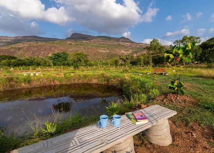Saffronstays Vyom Farms - 2Br Pool Villa With Orchards, Bathtub, Lawns & Mountain Sunrise Views, Elder-Friendly Stay