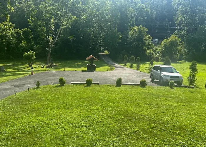 Pet Friendly hotel: Log Cabin In The Field